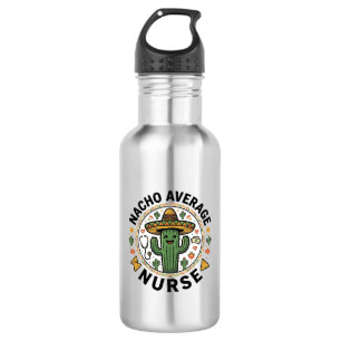 Nacho Average Nurse Cactus Fiesta Shirt Design_1 532 Ml Water Bottle