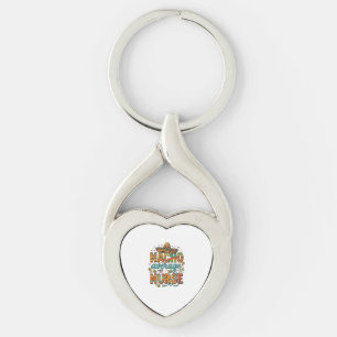 Nacho Average Nurse Fiesta Vector Shirt Design_1 Key Ring