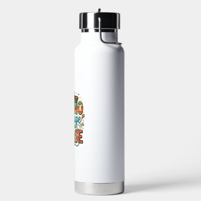 Nacho Average Nurse Fiesta Vector Shirt Design_1 Water Bottle (Left)