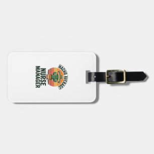 Nacho Average Nurse Manager Funny Cactus Shirt_1 Luggage Tag