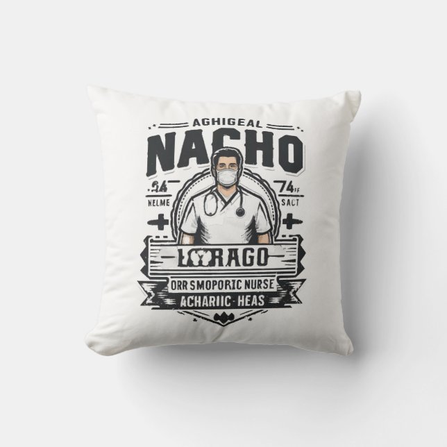 Nacho Average Orthopaedic Nurse Cushion (Front)
