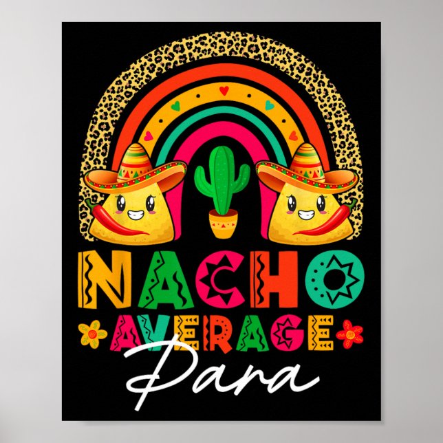 Nacho Average Para Sombrero Hat Mexican Fiesta Cin Poster (Front)