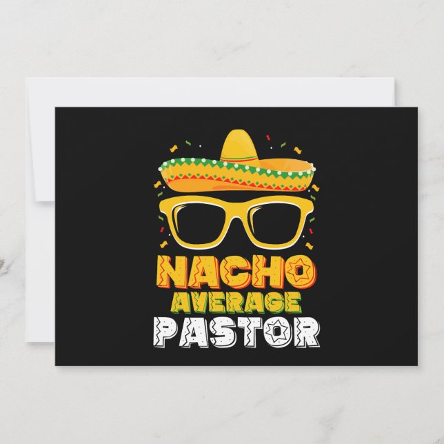 Nacho Average Pastor Cinco de Mayo Invitation (Front)