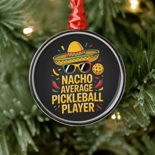 Nacho Average Pickleball Player Metal Tree Decoration (Tree)