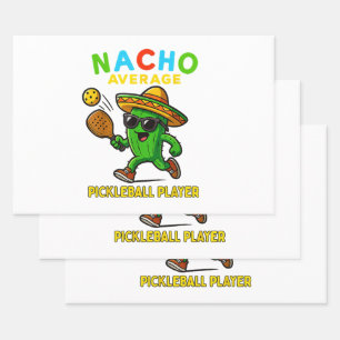 Nacho Average Pickleball Player Wrapping Paper Sheet