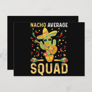 Nacho Average Squad Cinco De Mayo Mexican Party Postcard