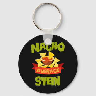 Nacho Average Stein Funny Birthday Personalised Key Ring