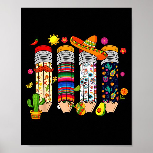 Nacho Average Teacher Cinco De Mayo Fiesta Mexican Poster (Front)