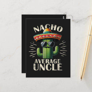 Nacho Average Uncle Father Day Postcard