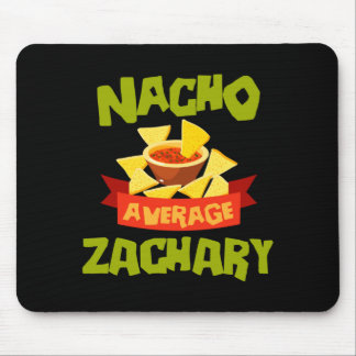 Nacho Average Zachary Funny Birthday Personalised Mouse Mat