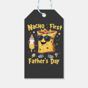 Nacho First Father's Day Cinco De Mayo Dad  Gift Tags