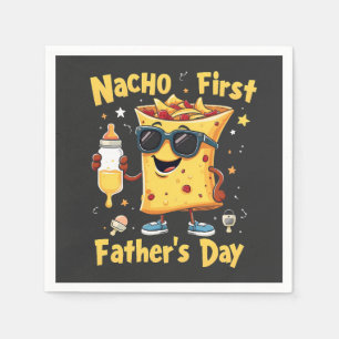Nacho First Father's Day Cinco De Mayo Dad Napkin
