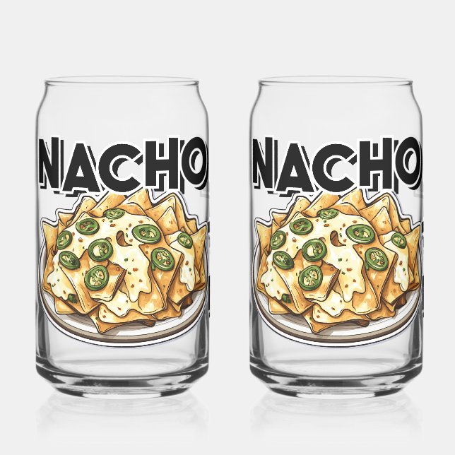 Nacho Lovers Can Glass (Front)