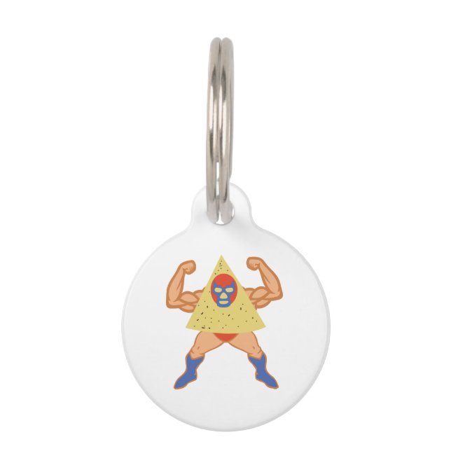 Nacho Man Pet Tag (Front)