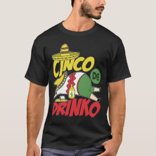 Nacho Mexican Holiday Taco Sombrero Poncho Cinco d T-Shirt
