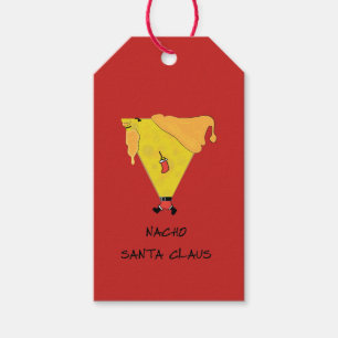 Nacho Santa Claus Gift Tags