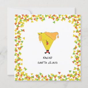 Nacho Santa with Chips Invitation