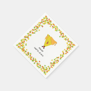 Nacho Santa with Chips Napkin