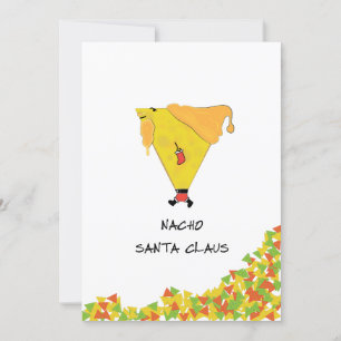Nacho Santa with Chips Party Invitation