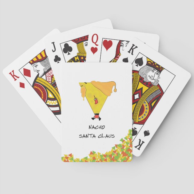 Nacho Santa with Chips Playing Cards (Back)