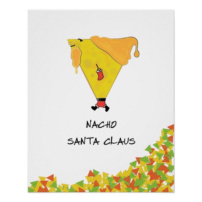 Nacho Santa with Chips Poster (Front)