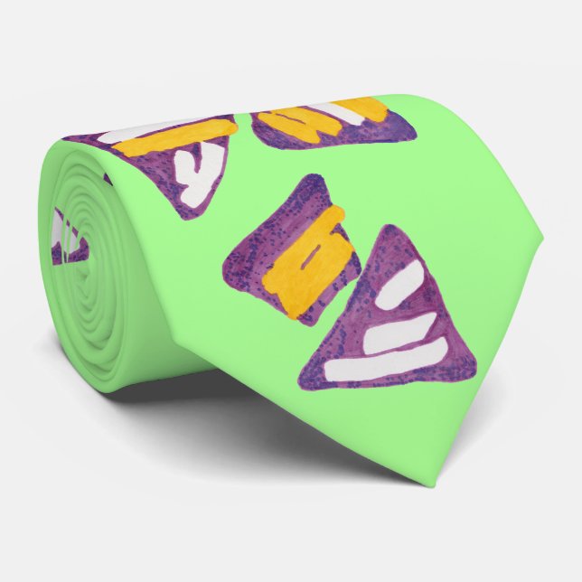 Nacho tie on Electric Mint (Rolled)