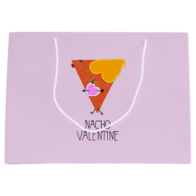 Nacho Valentine Large Gift Bag (Front)