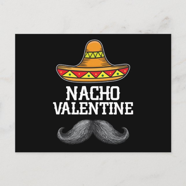 Nacho Valentines Day Mexican Spanish Husband Postcard (Front)