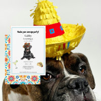 Nacho Your Average Dog Sombrero Invitation