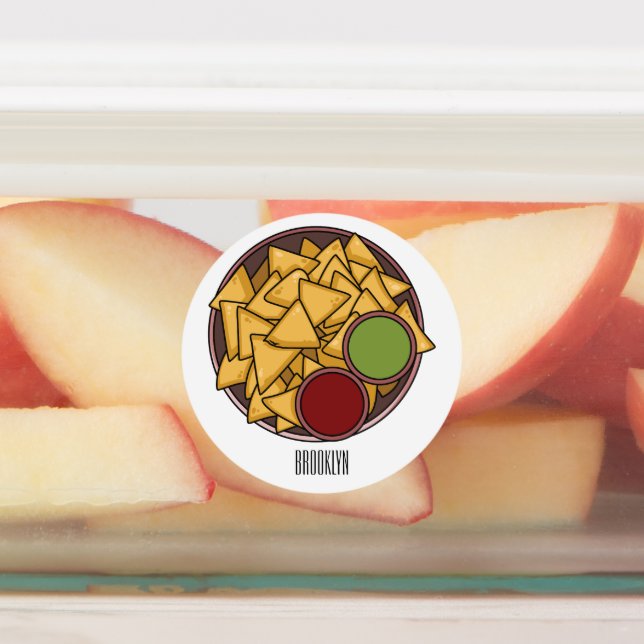 Nachos cartoon illustration  (Affixed)