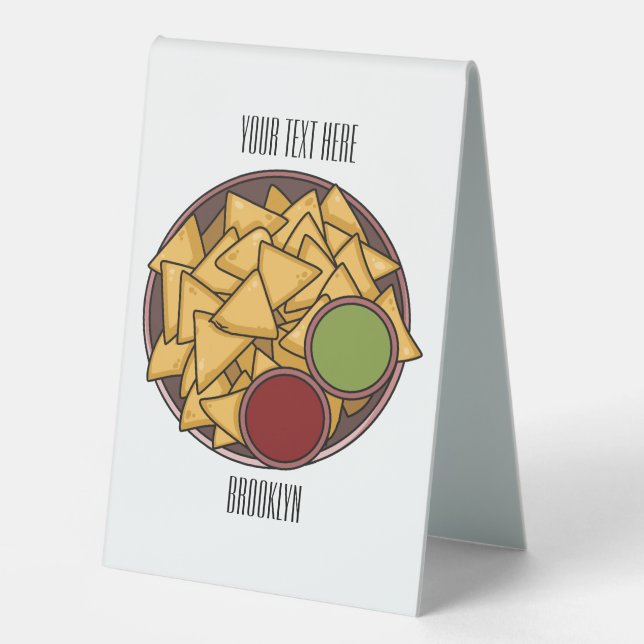 Nachos cartoon illustration  (Front)