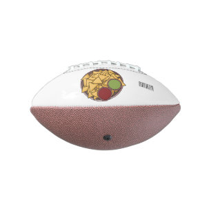 Nachos cartoon illustration  american football