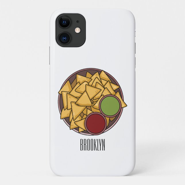 Nachos cartoon illustration  Case-Mate iPhone case (Back)