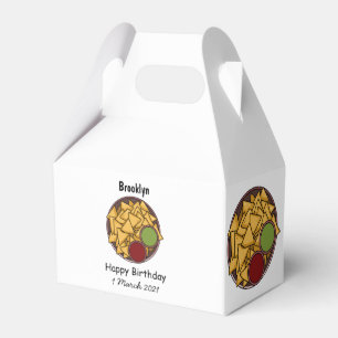 Nachos cartoon illustration favour box