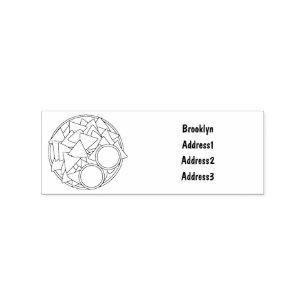Nachos cartoon illustration rubber stamp