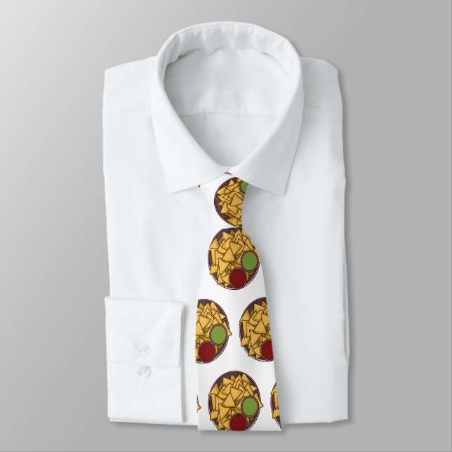 Nachos cartoon illustration  tie (Tied)