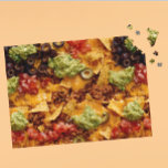 Nachos Mexican food Jigsaw Puzzle<br><div class="desc">This design may be personalised by choosing the Edit Design option. You may also transfer onto other items. Contact me at colorflowcreations@gmail.com or use the chat option at the top of the page if you wish to have this design on another product or need assistance. See more of my designs...</div>