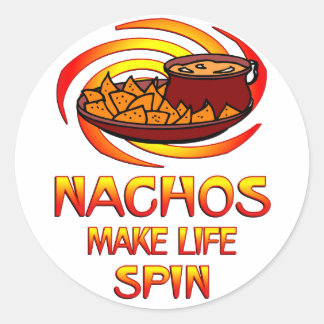 Nachos Spin Classic Round Sticker