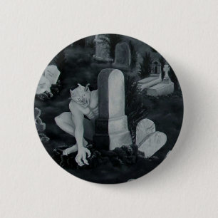 Nachts auf dem Friedhof - Teufel 6 Cm Round Badge