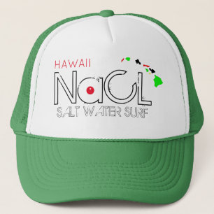 NaCL SALT WATER SURF HAWAII Trucker Hat