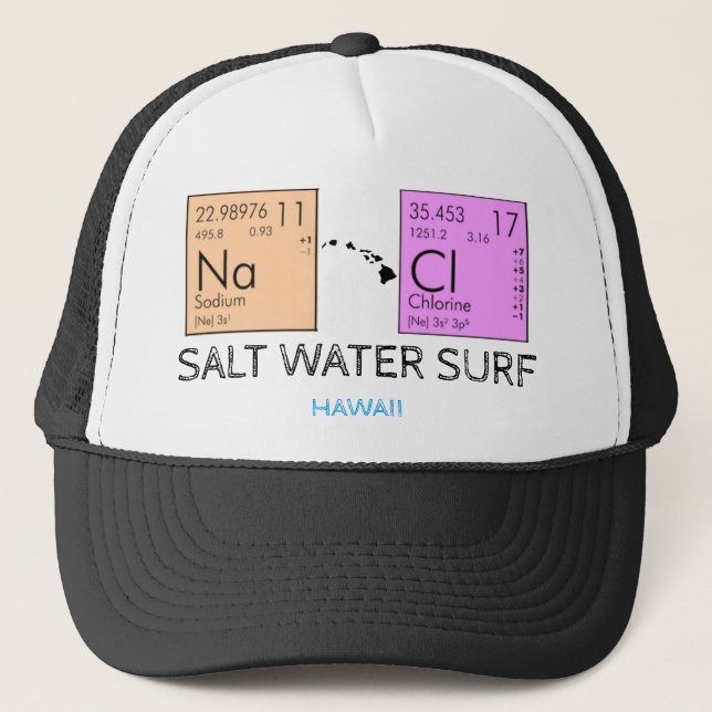 NaCL SALT WATER SURF Trucker Hat (Front)