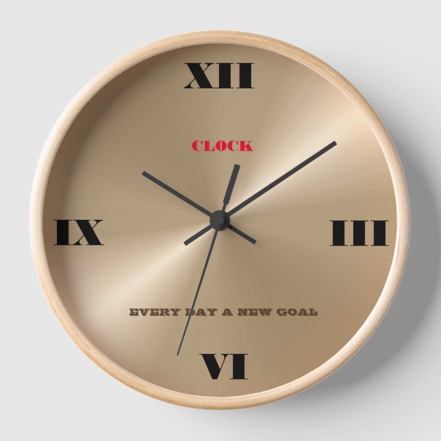 Nacre Metallic Clock (Front)