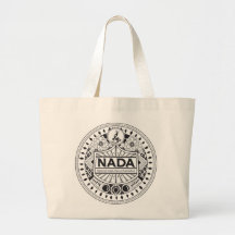 NADA TRIBAL DESIGN JUMBO TOTE BAG FOR LIFE