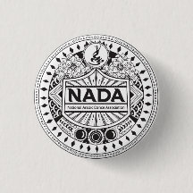 NADA TRIBAL STYLE 1.25" ROUND BADGE