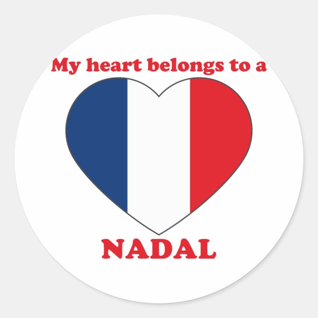 Nadal Classic Round Sticker (Front)