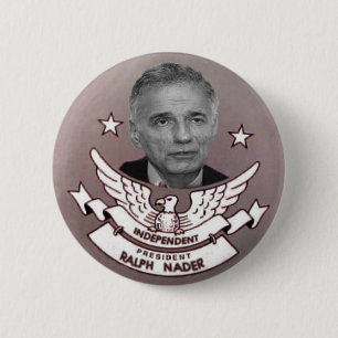 Nader Independant President Button