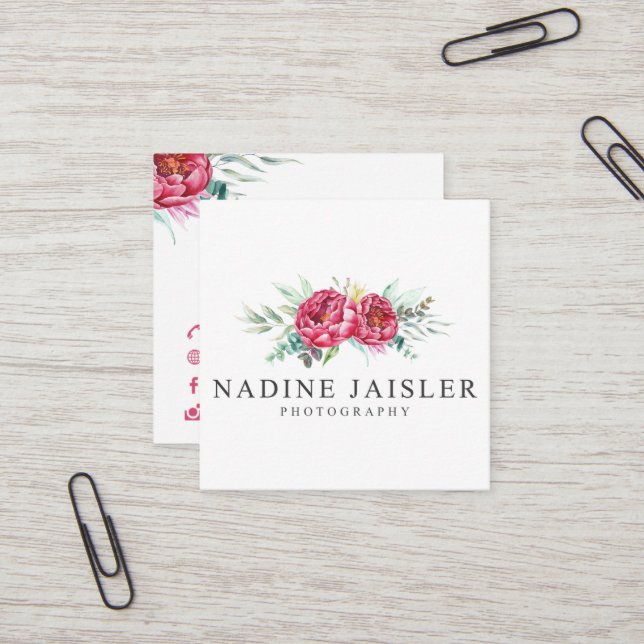 Nadine J Business Cards (Front/Back In Situ)