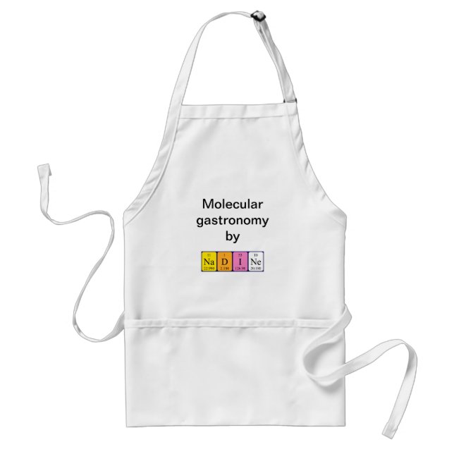 Nadine periodic table name apron (Front)