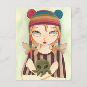 Nadya - Fairy girl Cthulhu Postcard