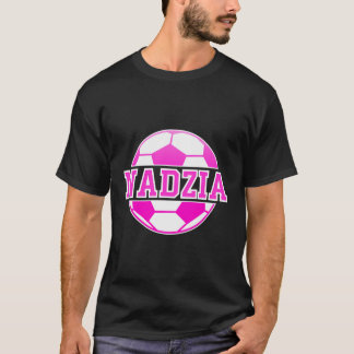 Nadzia Name Girls Soccer Play Football Sports Fan T-Shirt